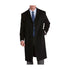 Mens Extra Long Outerwear in Black & Charcoal Topcoat/Overcoat