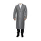 Mens Full Length Wool Light Grey Top Coat / Overcoat