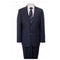 Mens Houndstooth Checkered Wool Suit Navy Windowpane Plaid