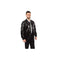 Mens Jacket Slim Fit Sequin Pattern Blazer Bomber Jacket Black