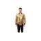 Mens Jacket Slim Fit Sequin Pattern Gold Blazer Bomber Jacket