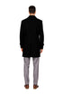 Mens Knee Length Pea coat Balck Mens Peacoat
