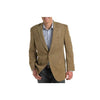Mens Notch Lapel Single Breasted Two Button Camel Blazer
