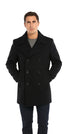 Mens Peacoat Slim Fit Wool Peacoat