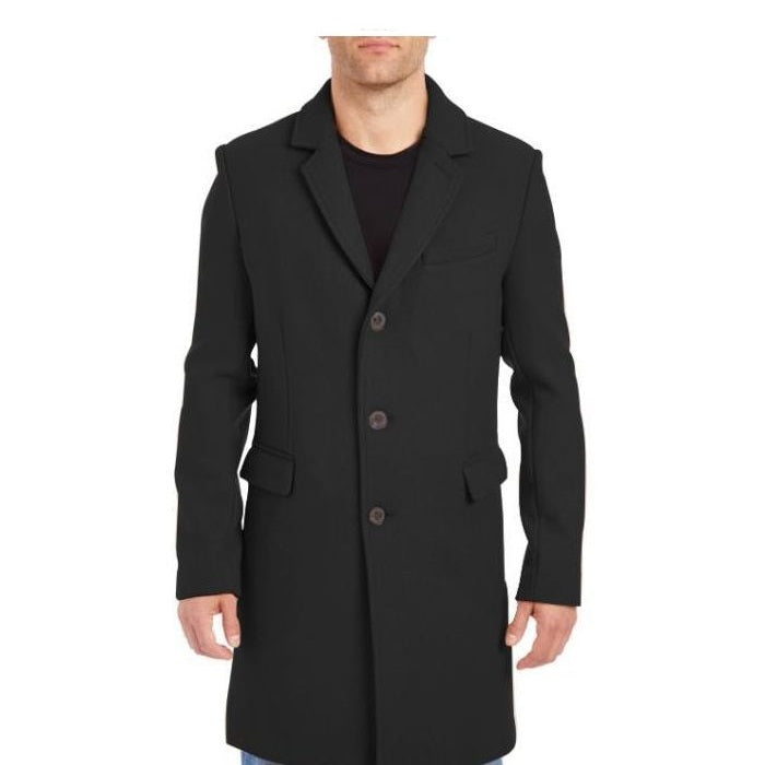 Mens Peacoat - Men Peacoat Black