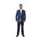 Mens Peak Lapel Navy Single Breasted Blazer Sport Coat