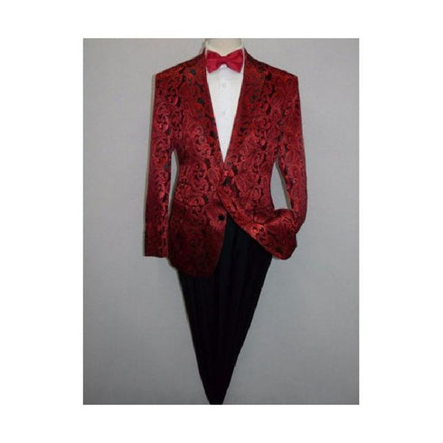 Mens Red Jacket Tuxedo Blazer Notch lapel Sport coat