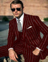 Mens Black Chalk Pinstripe Gangster suit - 1920s suit - Mobster Suit