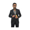 Mens Single Breasted Black Notch Lapel Blazer Sport Coat