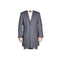 Mens Single Breasted Gray Herringbone Tweed Wool Carcoat