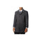 Mens Single Breasted Herringbone Tweed Cashmere Grey Topcoat
