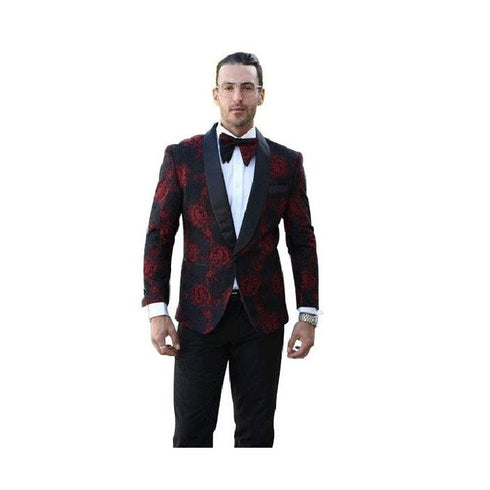 Mens Single Breasted Shawl Lapel Sport Coat Black Jacket