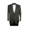 Mens Single Breasted Two Button Notch Lapel Olive Blazer