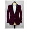 Mens Single Breasted Two Button Purple Slim Fit Blazer