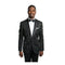 Mens Tazio One Button Black Slim Fit Blazer