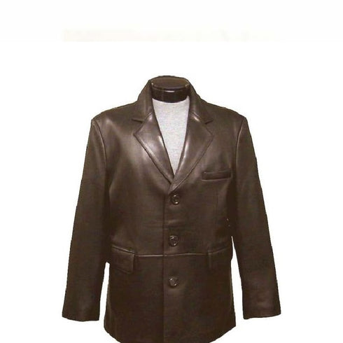 Mens Three buttons Notch Lapel brown Split Jacket