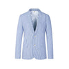 Mens Two Button Carolina Blue seersucker Sport Coat