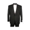 Mens Two Button Notch Lapel Black Blazer