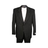 Mens Two Button Notch Lapel Black Blazer