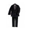Mens Two Button Notch Lapel Black Velvet Blazer Suit