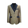 Mens Two Button Peak Lapel Champagne Sportcoat
