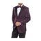 Mens Two Button Slim Fit Peak Lapel Purple Sportcoat