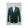 Mens Two Button Velvet Blazer Jacket Olive Green Sportcoat