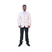 Mens Two Button White Single Breasted Blazer Sport Coat