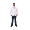 Mens Two Button White Single Breasted Blazer Sport Coat