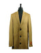 Mens Wool Camel Four Button Single Breasted Top Overcoat