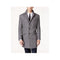 Mens Wool Carcoat Single Breasted One Chest Pocket Gray