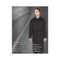 Mens full-length hidden button wool blend Very Dark Grey Almost Black overcoat - Mens Topcoat - Wool Top Coat