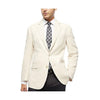 Mens ivory cream off white Two button sport coat