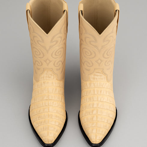 Botas de Cocodrilo - Caiman Cola Horma Puntal- A