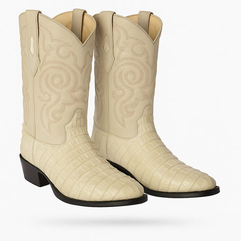 Botas de Cocodrilo - Caiman Cola Horma Puntal- A