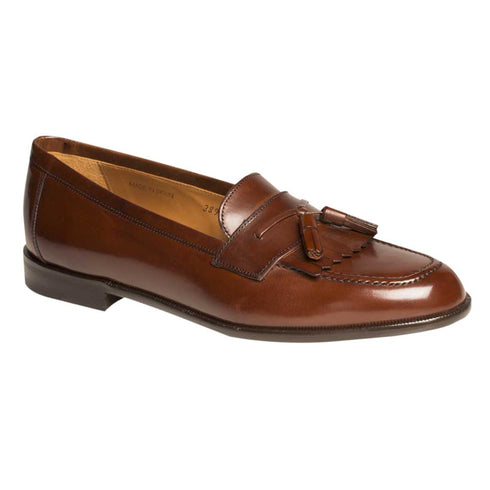 Mens Mezlan Santander Classic Tassel Loafer Dress Shoe in Tan - LAST CALL 12