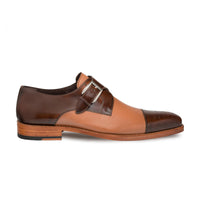 Mezlan Lizard Cap Toe Derby