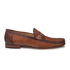 Mens Mezlan Banderas Woven Calfskin Loafer Dress Shoe in Brown