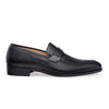 Mens Mezlan Elche Calf & Deer Penny Loafer Dress Shoe in Black