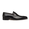 Mens Mezlan Classic Calfskin Slip on Penny Loafer Dress Shoe in Black