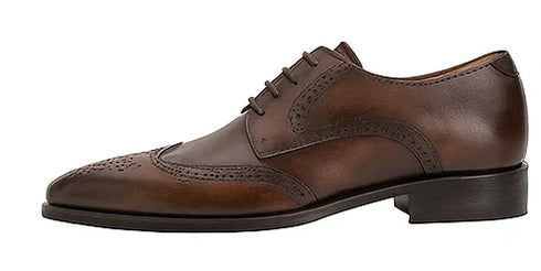 Mezlan Mens Wingtip Oxford Dress Shoe Brown
