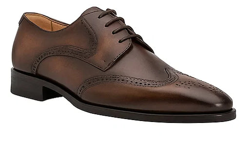 Mezlan Mens Wingtip Oxford Dress Shoe Brown