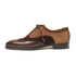 Men Brown and Cognac Suede Wing Tip Oxford By Mezlan Made In Spain Brand