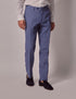 Mens Linen Suit For Beach Wedding - Summer Suit in Mid Blue