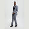 Stacy Adams 3pc Tuxedo Shawl Lapel, Mid Grey