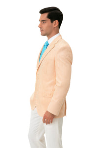 Striped seersucker Orange Blazer