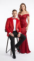 Men’s Red Dinner Jacket, Formal Tuxedo Evening Jacket for Weddings Prom and Parties