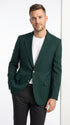 Neil Allyn Career Basics Men’s Hunter Green Blazer, Classic 2 Button Formal Sport Coat for Weddings, Church and Business Events