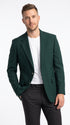 Neil Allyn Career Basics Men’s Hunter Green Blazer, Classic 2 Button Formal Sport Coat for Weddings, Church and Business Events