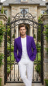 Neil Allyn Men’s Purple Blazer Jacket, Career Basics Formal Sport Coat for Business and Events